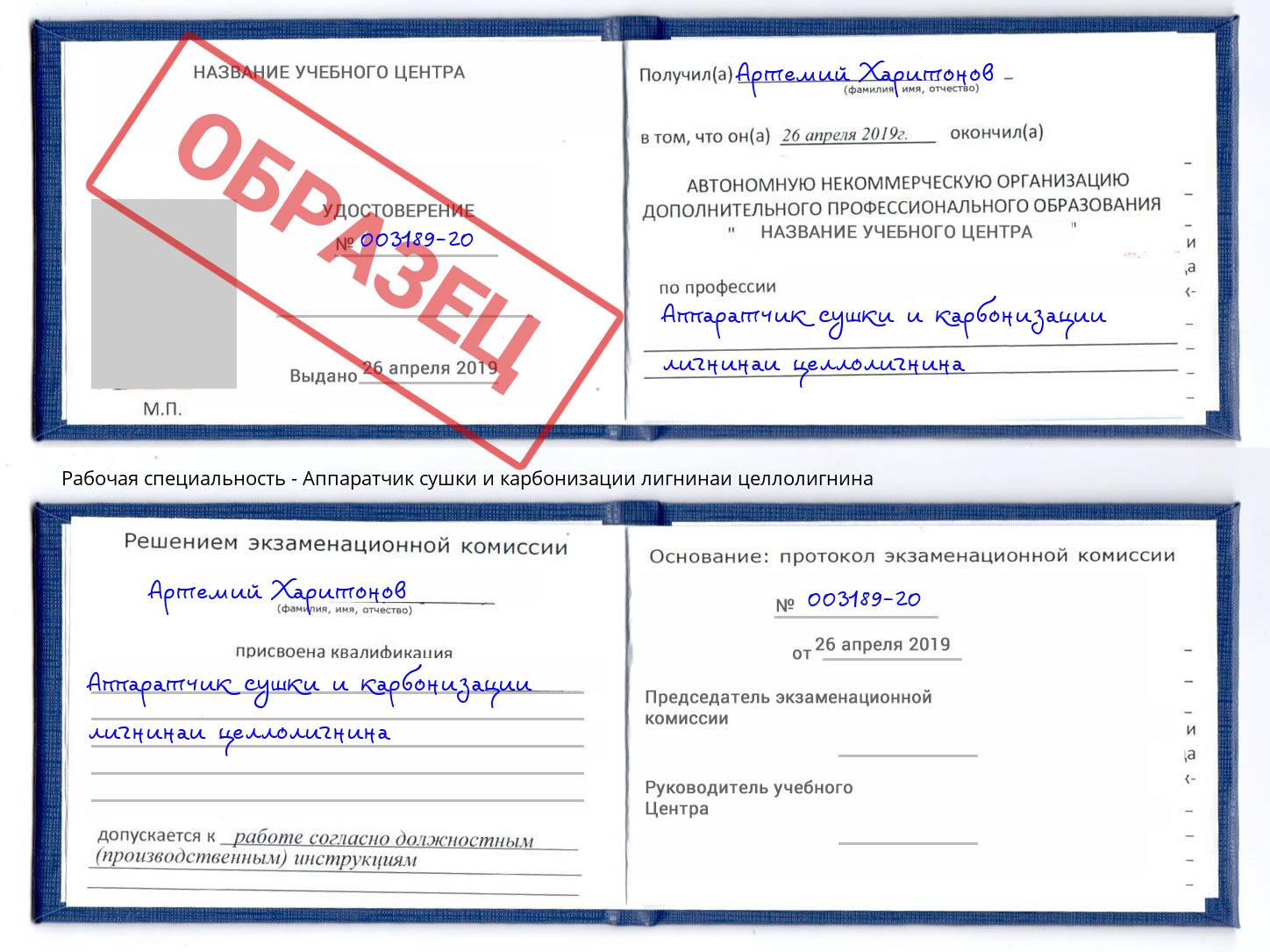 Аппаратчик сушки и карбонизации лигнинаи целлолигнина Кыштым